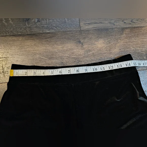 Susan Graver Black Velour Pants Medium - Picture 3 of 6